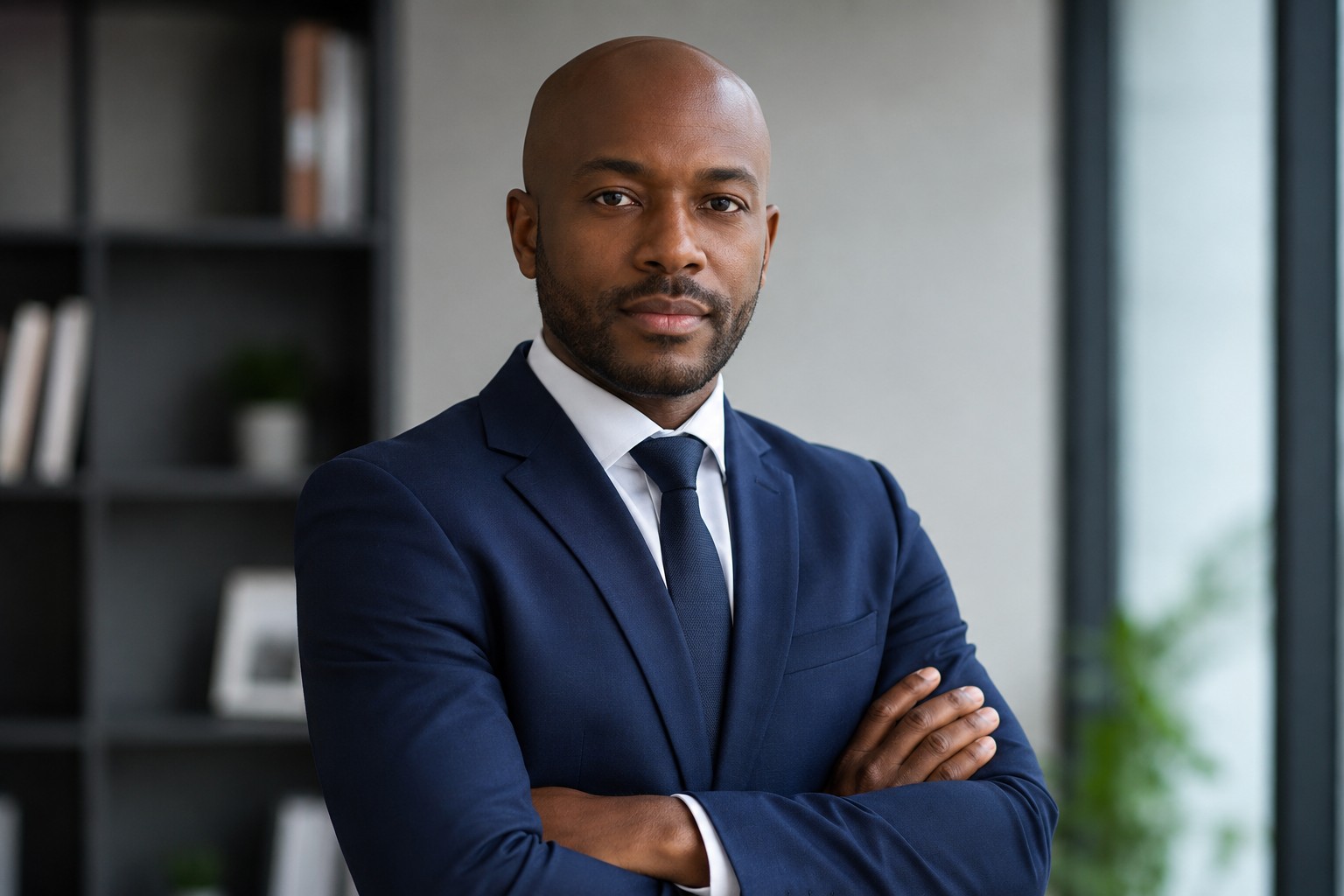 Emerson Silva em seu escritório de advocacia criminal